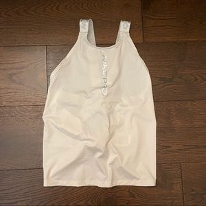 Nike Pro strappy open tie back active tank top